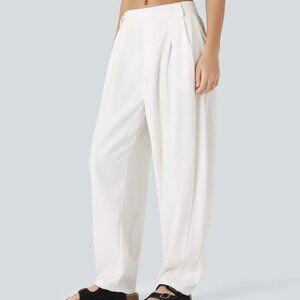 Halara White Mid-Rise Pants